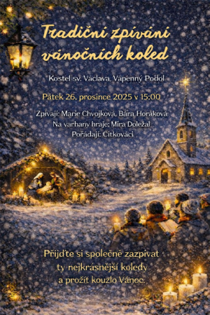 ​​​​​​​Pozvánka - Vánoční koledy v kostele 2025